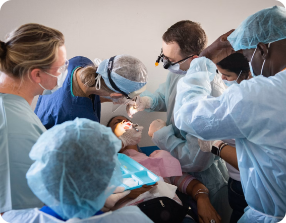 Dental Aesthetics team performing treatment